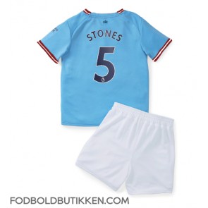 Manchester City John Stones #5 Hjemmebanetrøje Børn 2022-23 Kortærmet (+ Korte bukser)